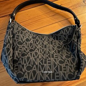 Calvin Klein Prism Top Zip Convertible Hobo Shoulder Bag